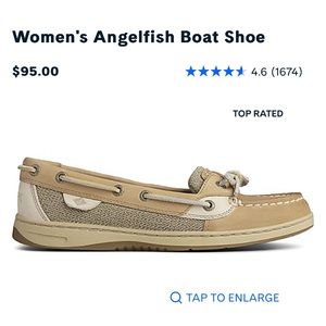 Womens angelfish Sperry boatshoe